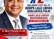 HUT ke-71 Korlantas Polri, Dr. Bonar: Semoga Semakin Presisi