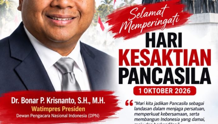 Dr. Bonar P. Krisnanto: Pancasila Harus Jadi Landasan Menjaga Persatuan Bangsa
