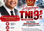 Rayakan HUT ke-81 TNI, Dr. Bonar P. Krisnanto Tekankan Pentingnya Sinergi TNI dan Rakyat