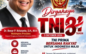 Rayakan HUT ke-81 TNI, Dr. Bonar P. Krisnanto Tekankan Pentingnya Sinergi TNI dan Rakyat