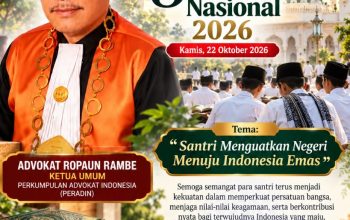 Advokat Ropaun Rambe Ucapkan Selamat Hari Santri Nasional 2026
